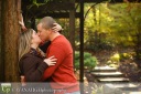 Engaged Couple Kissing